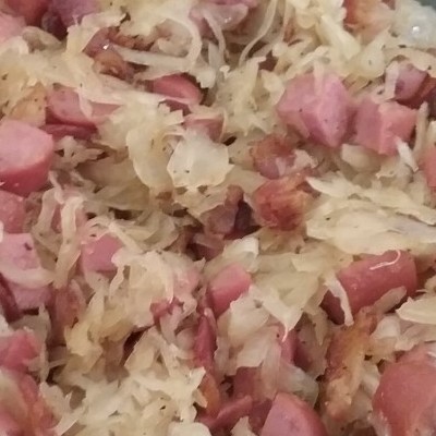 Sauerkraut and sausage