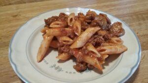 Pasta with meat sauce