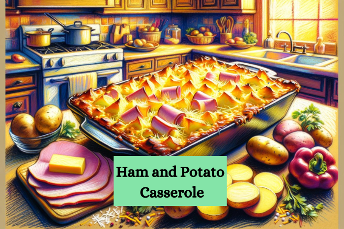 Ham and potato casserole