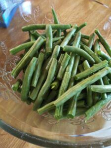 Sliced green beans