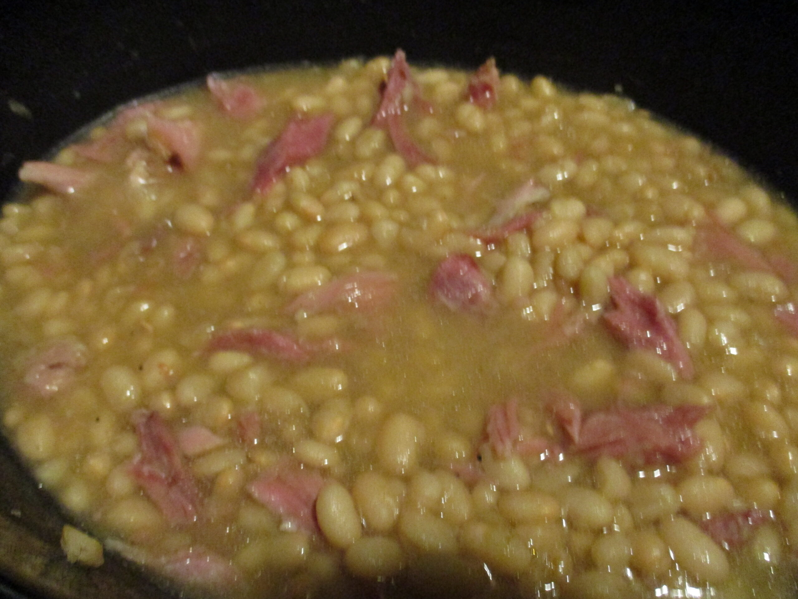 crockpot ham and beans