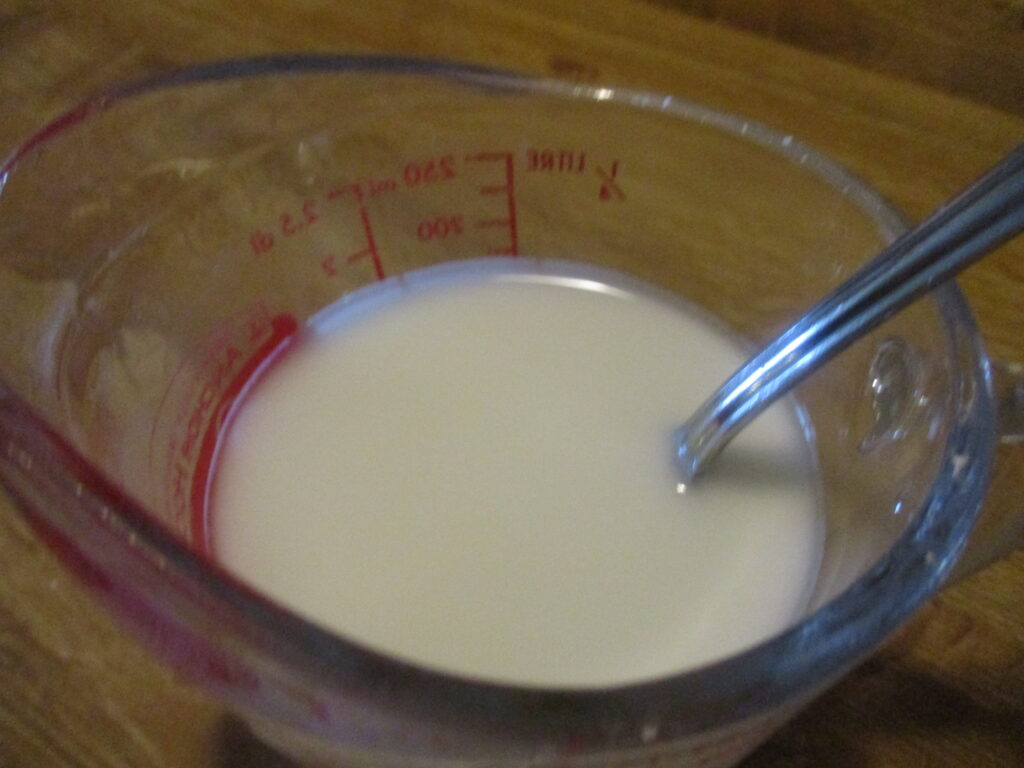 Stirring milk