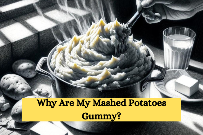 A charcoal sketch of a pot of mashed potatoes