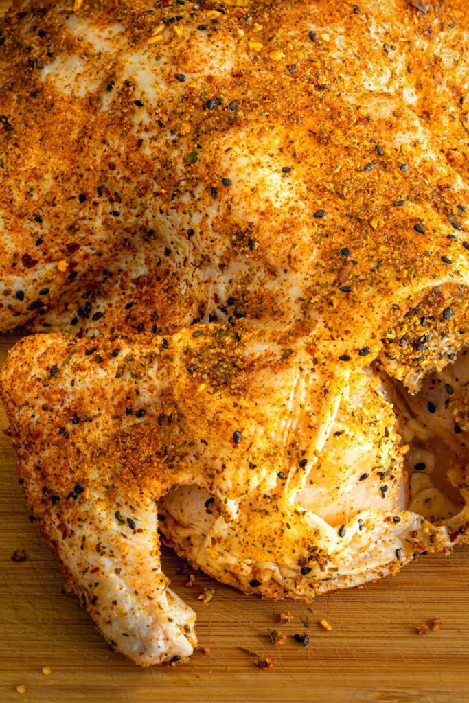 Dry rubbed chicken