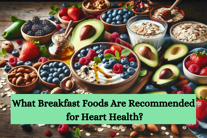 A photographic style of a heart-healthy breakfast spread