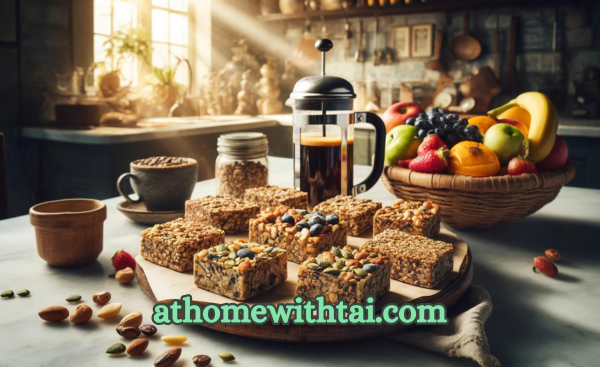 A photographic image of a selection of homemade breakfast bars