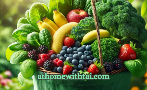 A colorful assortment of fresh fruits and vegetables