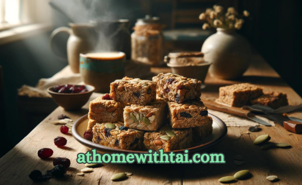 A photographic image of assorted homemade breakfast bars